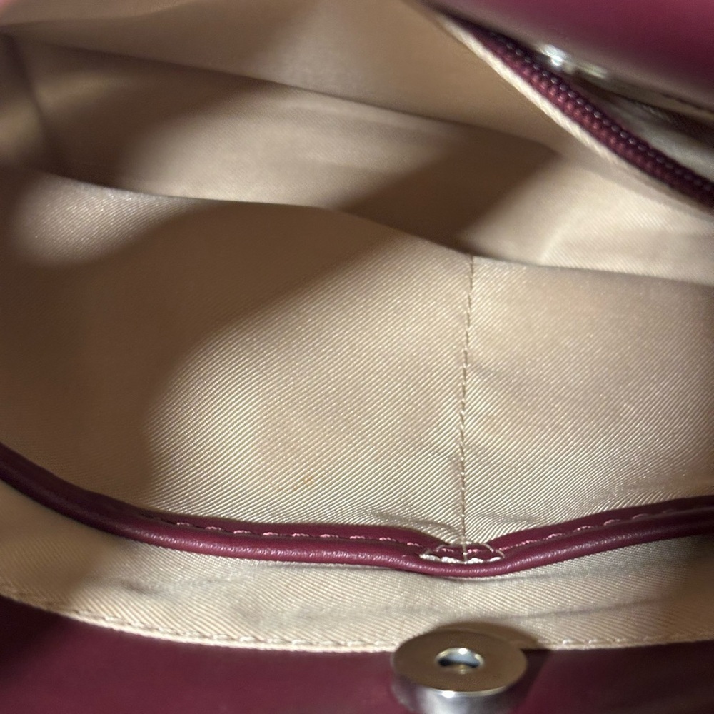 Dana Buchanan leather tote. Pretty red and is in great condition with min wear - Picture 8 of 12